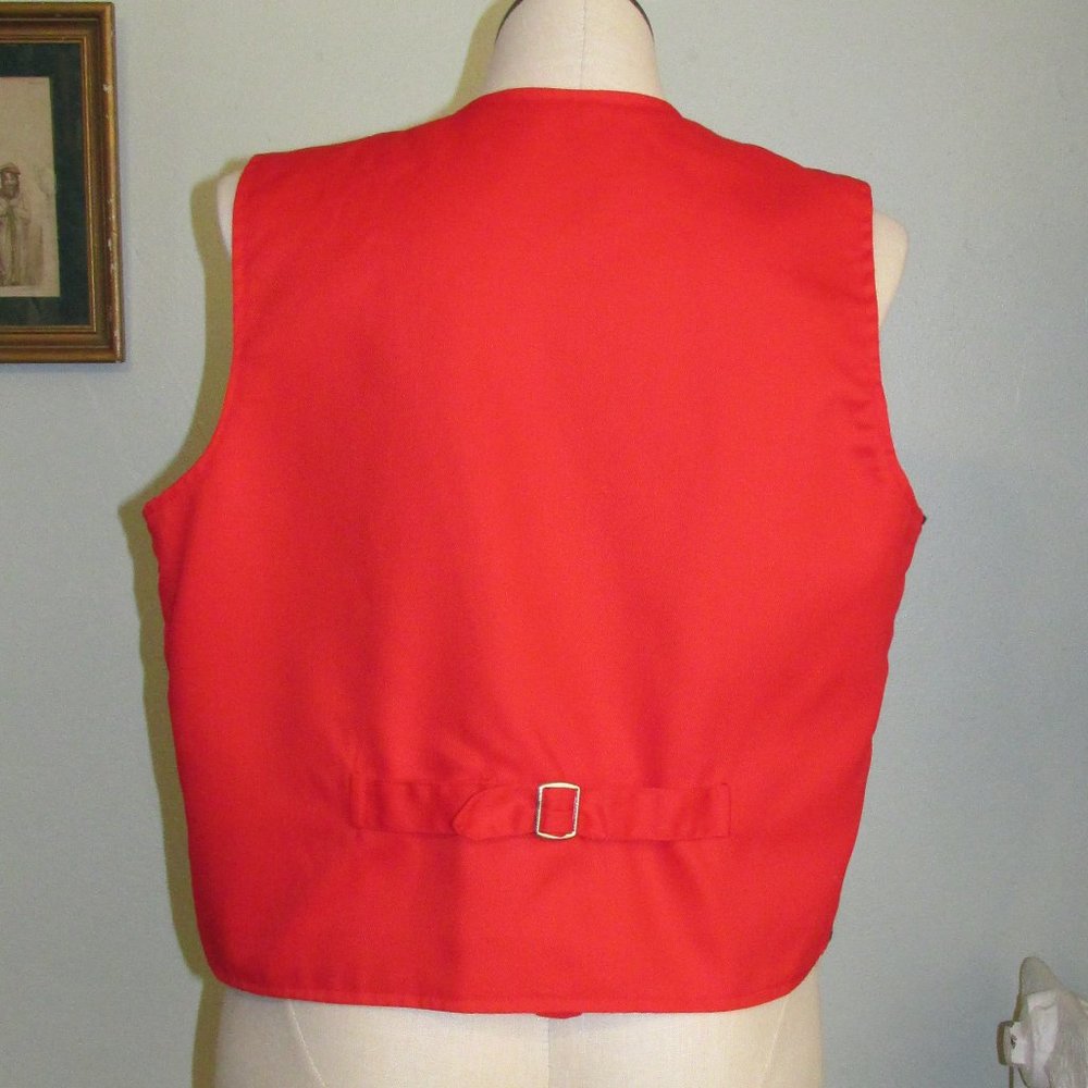 Vintage Colonel Tapestry Reversible Vest View 4